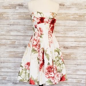 Karen Millen Floral Dress w Tulle Petticoat Sz 6